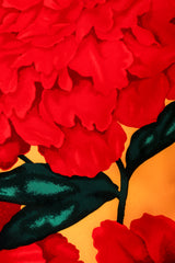 Vintage Akira Begonia Print Silk Duster fabric at Recess Los Angeles