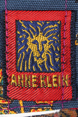 Vintage Anne Klein Flower & Paisley Tie Wrap Skirt Label at Recess LA