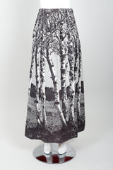 Vintage Al Cooper Polka Dot Romper Hostess Skirt Set Skirt Front at Recess