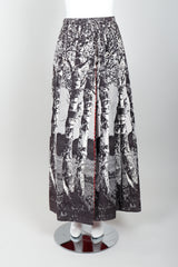 Vintage Al Cooper Polka Dot Romper Hostess Skirt Set Skirt Front at Recess