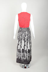 Vintage Al Cooper Polka Dot Romper Hostess Skirt Set Back at Recess