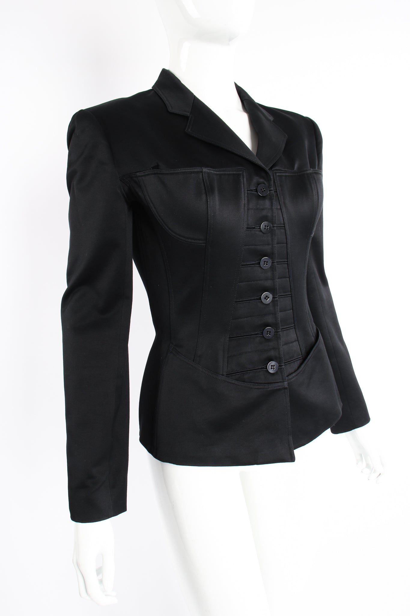 ALAÏA Women's Alaïa Edition 1987 Wool Crepe Corset Jacket