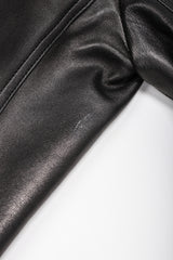 Recess Designer Consignment Vintage Alaia Wide Lapel Leather Trench Coat Los Angeles Resale