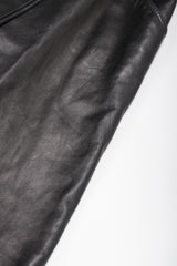 Recess Designer Consignment Vintage Alaia Wide Lapel Leather Trench Coat Los Angeles Resale