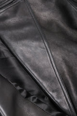 Recess Designer Consignment Vintage Alaia Wide Lapel Leather Trench Coat Los Angeles Resale