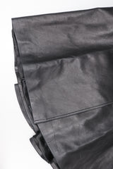 Recess Designer Consignment Vintage Alaia Wide Lapel Leather Trench Coat Los Angeles Resale