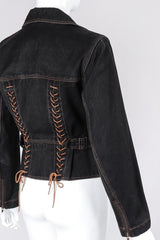 Denim Laced Moto Jacket