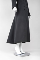 Recess Los Angeles Vintage Alaia Double-Breasted Long Wool Reefer Coat