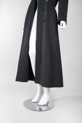 Recess Los Angeles Vintage Alaia Double-Breasted Long Wool Reefer Coat