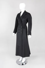 Recess Los Angeles Vintage Alaia Double-Breasted Long Wool Reefer Coat