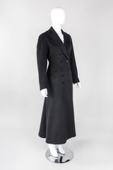 Recess Los Angeles Vintage Alaia Double-Breasted Long Wool Reefer Coat