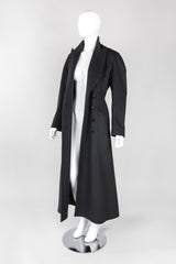 Recess Los Angeles Vintage Alaia Double-Breasted Long Wool Reefer Coat