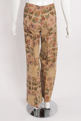Vintage Alan Austin Portrait Printed Suede Pant on Mannequin back at Recess Los Angeles