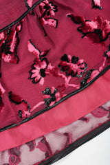 Recess Designer Consignment Vintage Alan Austin Velvet Lamé Burnout Camisole & Skirt Set Los Angeles Resale