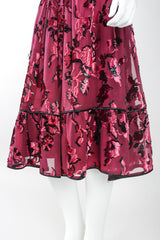 Recess Designer Consignment Vintage Alan Austin Velvet Lamé Burnout Camisole & Skirt Set Los Angeles Resale