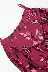 Recess Designer Consignment Vintage Alan Austin Velvet Lamé Burnout Camisole & Skirt Set Los Angeles Resale