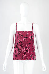 Recess Designer Consignment Vintage Alan Austin Velvet Lamé Burnout Camisole & Skirt Set Los Angeles Resale