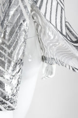 Recess Los Angeles Vintage Alan Austin Metallic Velvet Lamé Blouse