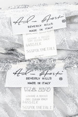 Recess Los Angeles Vintage Alan Austin Metallic Velvet Lamé Blouse