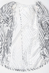 Recess Los Angeles Vintage Alan Austin Metallic Velvet Lamé Blouse