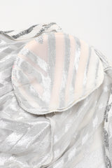 Recess Los Angeles Vintage Alan Austin Metallic Velvet Lamé Blouse