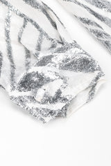 Recess Los Angeles Vintage Alan Austin Metallic Velvet Lamé Blouse