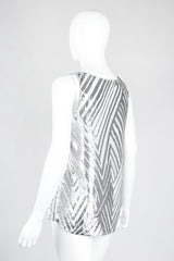 Recess Los Angeles Vintage Alan Austin Metallic Velvet Lamé Chrome Tank