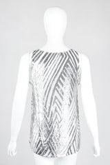 Recess Los Angeles Vintage Alan Austin Metallic Velvet Lamé Chrome Tank