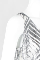 Recess Los Angeles VIntage Alan Austin Metallic Velvet Lamé Chrome Tank