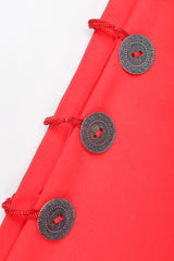 Recess Designer Consignment Vintage Alexander McQueen Red Matador Peekaboo Ladder Cutout Button Tuxedo Pant Los Angeles Resale