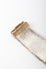 Recess Los Angeles Vintage Alexis Kirk Oversized Lamé Gold Metal Buckle Belt