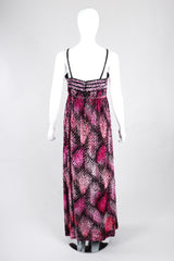 Recess Los Angeles Vintage Alfred Bosand Empire Waist Velvet Burnout Tinsel Gown