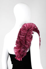 Recess Los Angeles Vintage Alyce Designs Lamé Ruffle Strap Velvet Barbie Gown