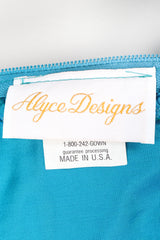 Recess Los Angeles Vintage Alyce Designs Strapless Taffeta Ruffle Rose Cocktail Dress