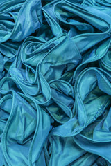 Recess Los Angeles Vintage Alyce Designs Strapless Taffeta Ruffle Rose Cocktail Dress