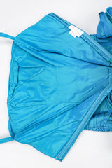 Recess Los Angeles Vintage Alyce Designs Strapless Taffeta Ruffle Rose Cocktail Dress