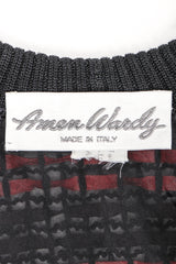 Recess Los Angeles Designer Consignment Vintage Amen Wardy Woven Red Snakeskin Straw Boxy Sweater Jacket