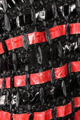 Woven Raffia Snakeskin Jacket