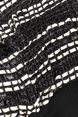 Recess Los Angeles Vintage Amen Wardy Woven Straw Snakeskin Boxy Cardigan Jacket