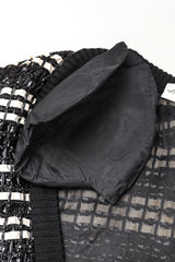 Recess Los Angeles Vintage Amen Wardy Woven Straw Snakeskin Boxy Cardigan Jacket