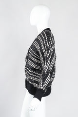 Recess Los Angeles Vintage Amen Wardy Woven Straw Snakeskin Boxy Cardigan Jacket