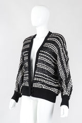 Recess Los Angeles Vintage Amen Wardy Woven Straw Snakeskin Boxy Cardigan Jacket