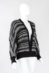 Recess Los Angeles Vintage Amen Wardy Woven Straw Snakeskin Boxy Cardigan Jacket