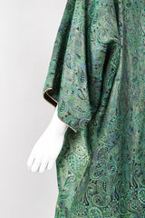 Recess Los Angeles Vintage Amen Wardy Paisley Gold Brocade Cocoon Kimono Coat