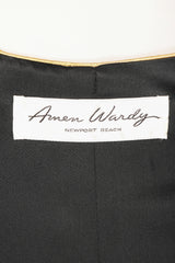 Recess Los Angeles Vintage Amen Wardy Paisley Gold Brocade Cocoon Kimono Coat