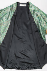 Recess Los Angeles Vintage Amen Wardy Paisley Gold Brocade Cocoon Kimono Coat