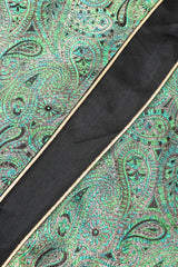 Recess Los Angeles Vintage Amen Wardy Paisley Gold Brocade Cocoon Kimono Coat