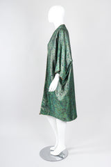Recess Los Angeles Vintage Amen Wardy Paisley Gold Brocade Cocoon Kimono Coat