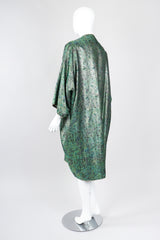 Recess Los Angeles Vintage Amen Wardy Paisley Gold Brocade Cocoon Kimono Coat