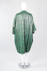 Recess Los Angeles Vintage Amen Wardy Paisley Gold Brocade Cocoon Kimono Coat